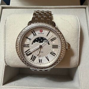 Michele Serein Diamond Moonphase Watch